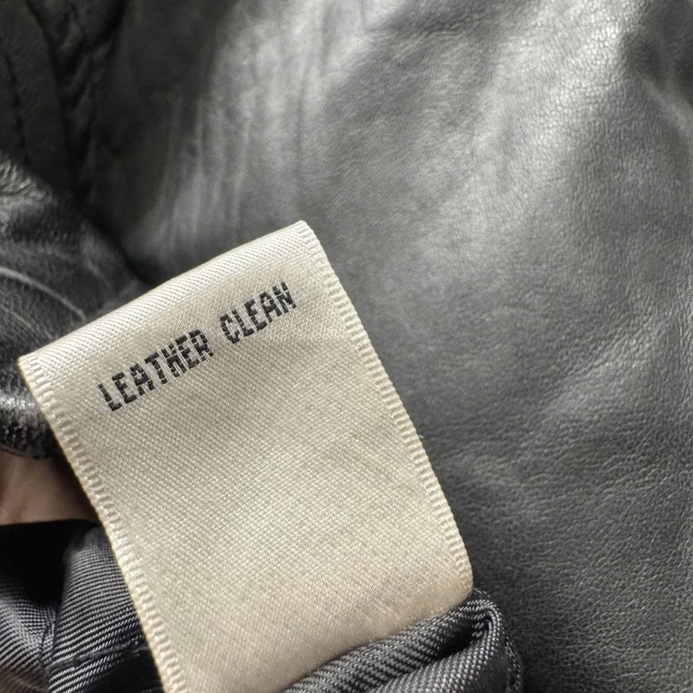 Valerie Stevens Bomber Jacket Womens Large Lamb Leather Black Outerwear Vintage